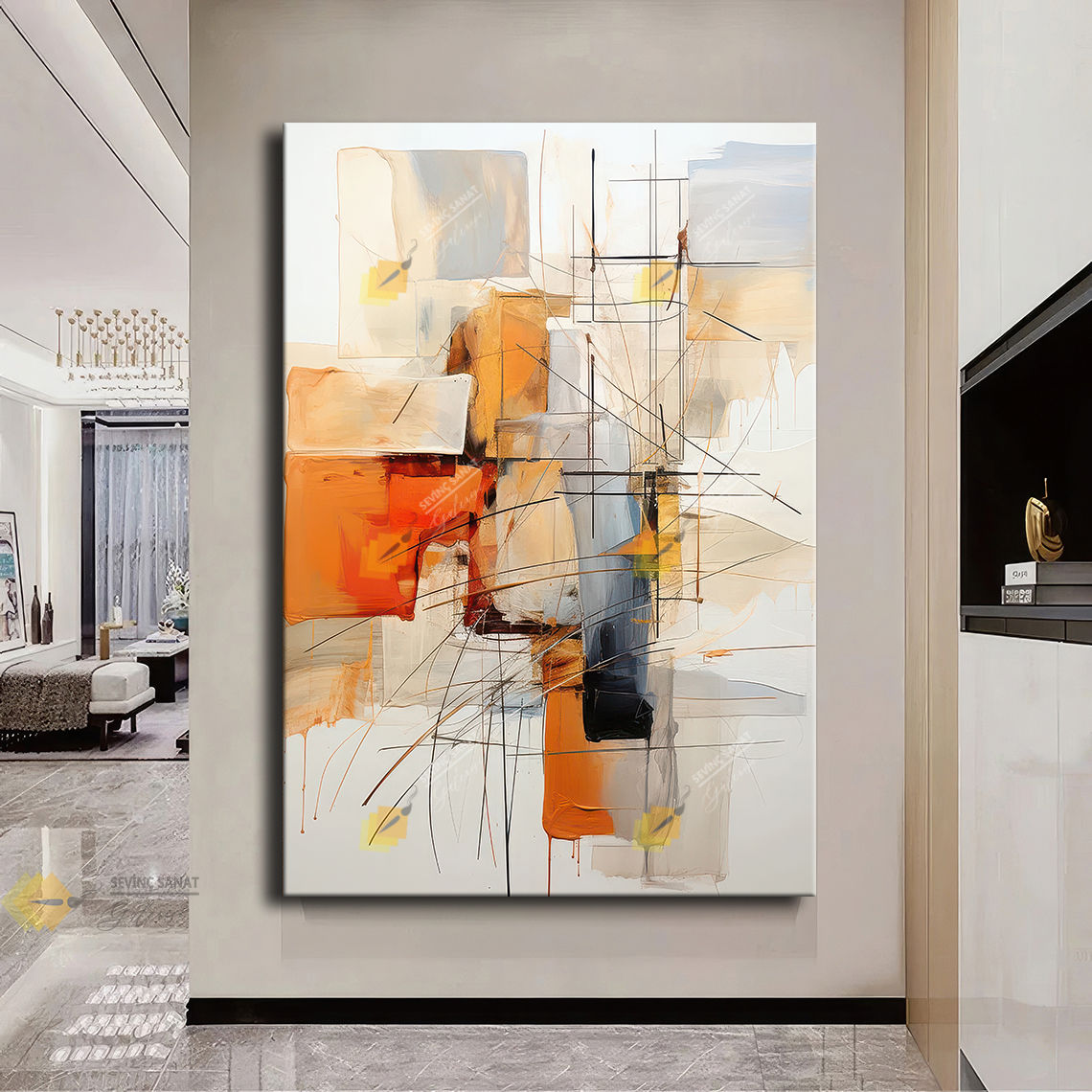 Abstract Series 40  ( Sanatsal Yağlı boya Dokulu Tablo )