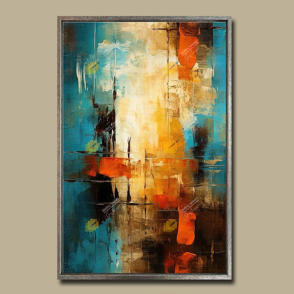 Küçük resim: Abstract Flame ( Sanatsal Yağlı Boya Dokulu Tablo )