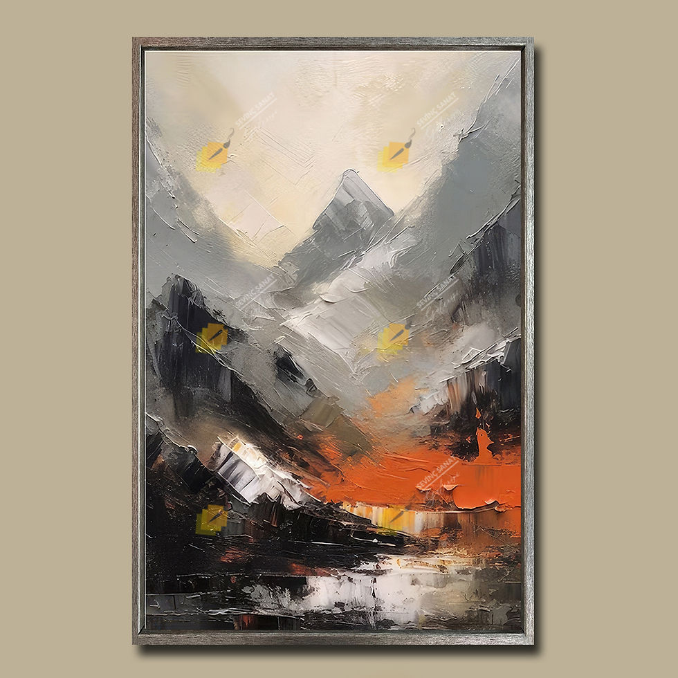 Küçük resim: Zirve ( Sanatsal Yağlı Boya Dokulu Tablo )