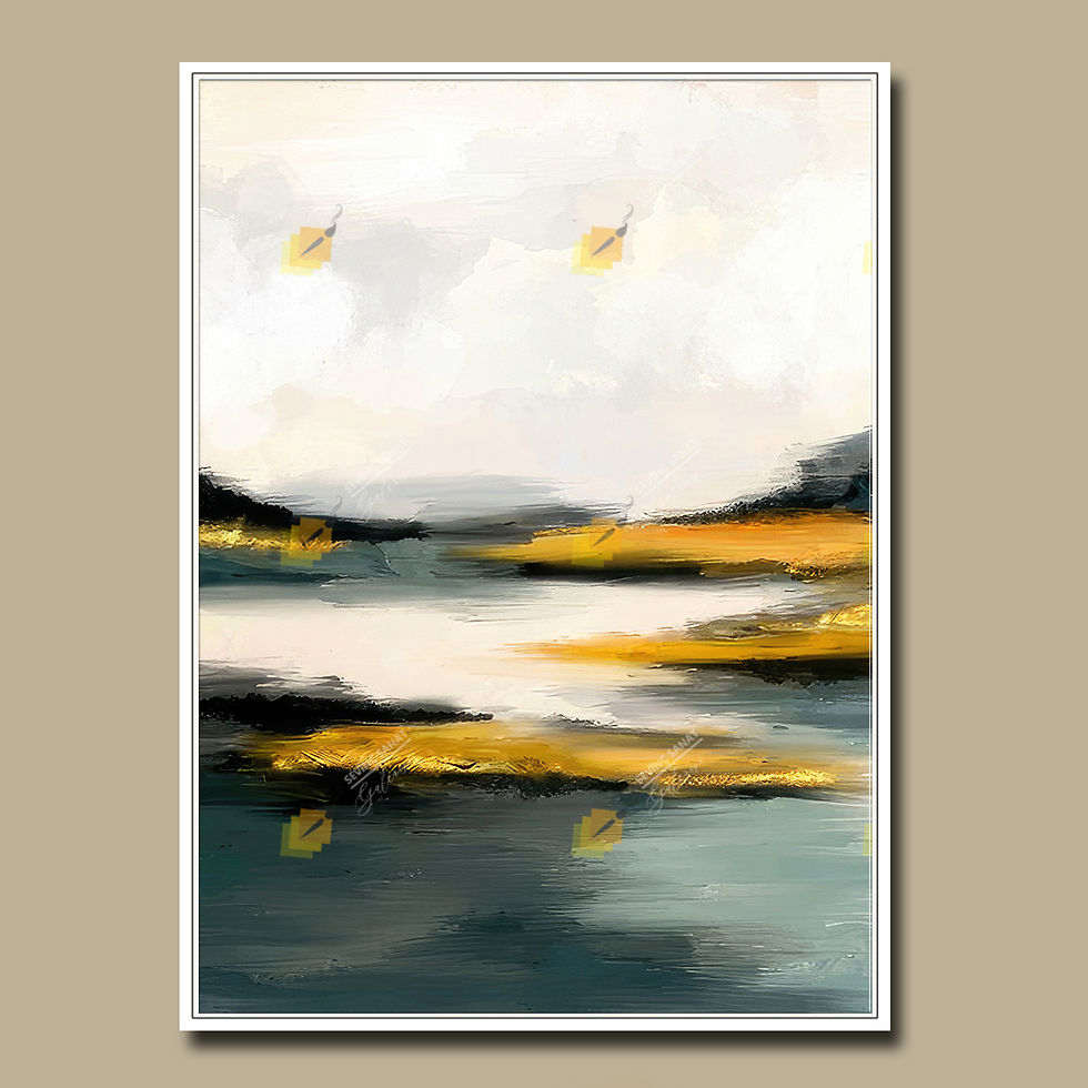Küçük resim: On the Abstract Horizon  (Sanatsal Yağlı Boya Dokulu Tablo )