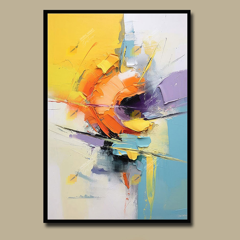 Küçük resim: Abstract Universe ( Sanatsal Yağlı Boya Dokulu Tablo )