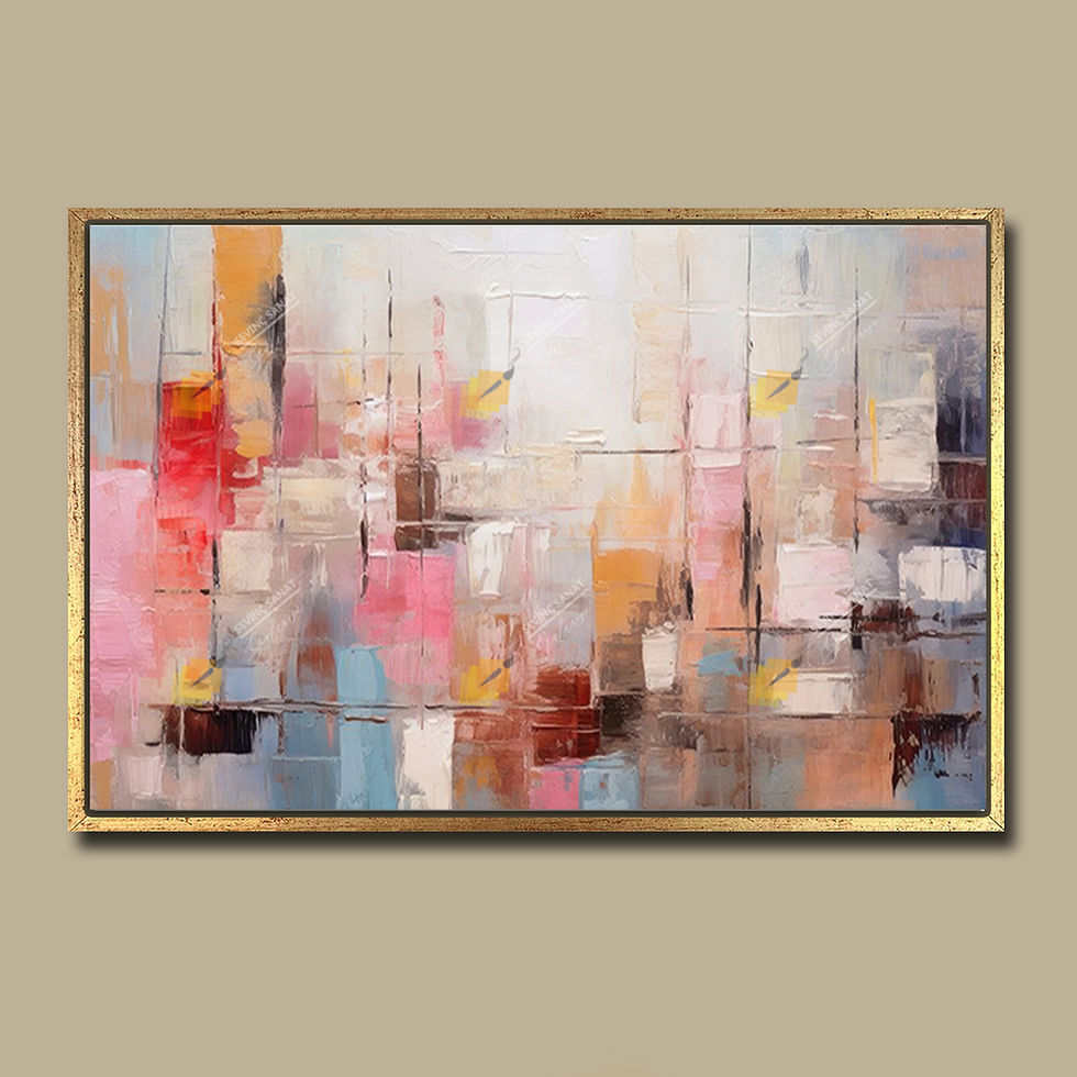 Küçük resim: Abstract Stain ( Sanatsal Yağlı Boya Dokulu Tablo )