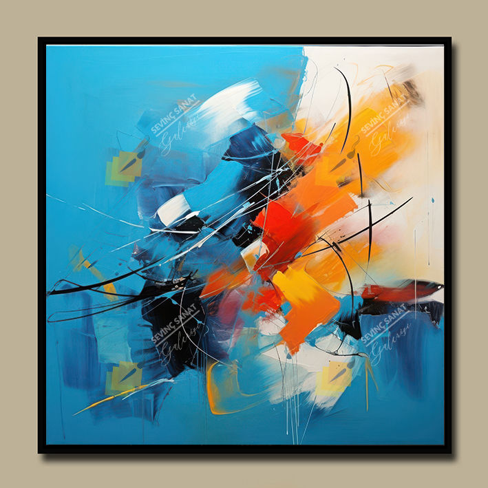 Küçük resim: Abstract Series 73 (Sanatsal Yağlı Boya Dokulu Tablo)