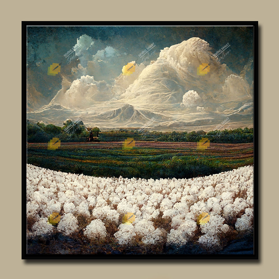 Küçük resim: White Nature ( Sanatsal Yağlı Boya Dokulu Tablo )