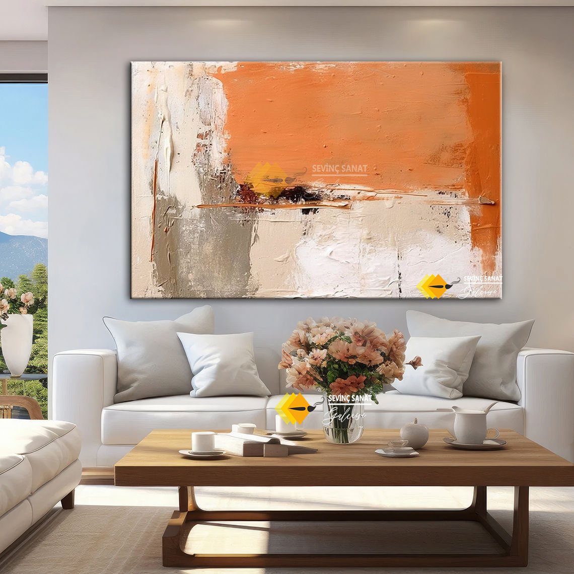 Wall ( Sanatsal Yağlı Boya Dokulu Tablo )