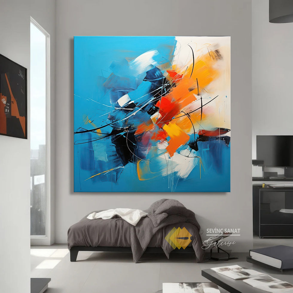 Küçük resim: Abstract Series 73 (Sanatsal Yağlı Boya Dokulu Tablo)