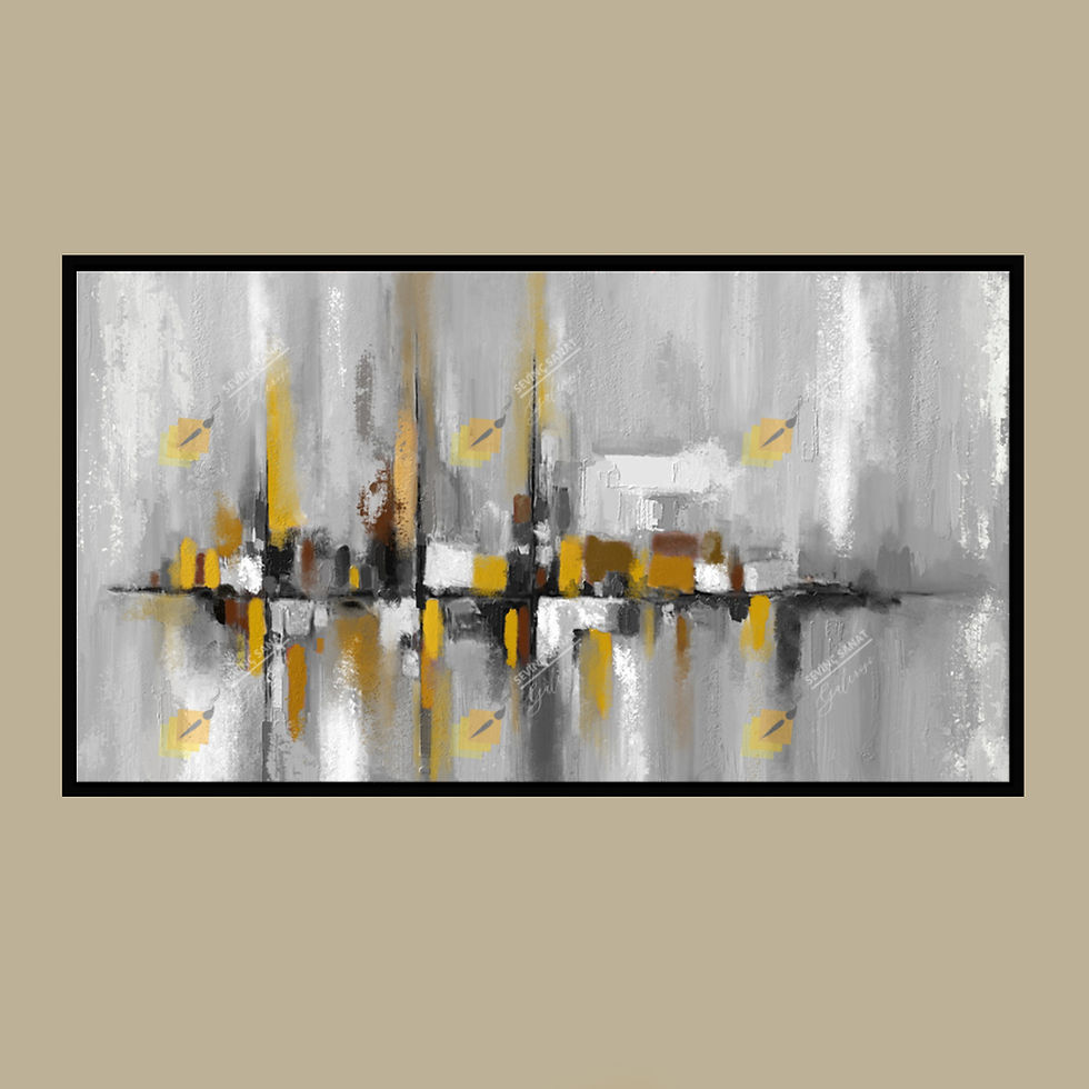 Küçük resim: Abstract Series 14 ( Sanatsal Yağlı Boya Dokulu Tablo )