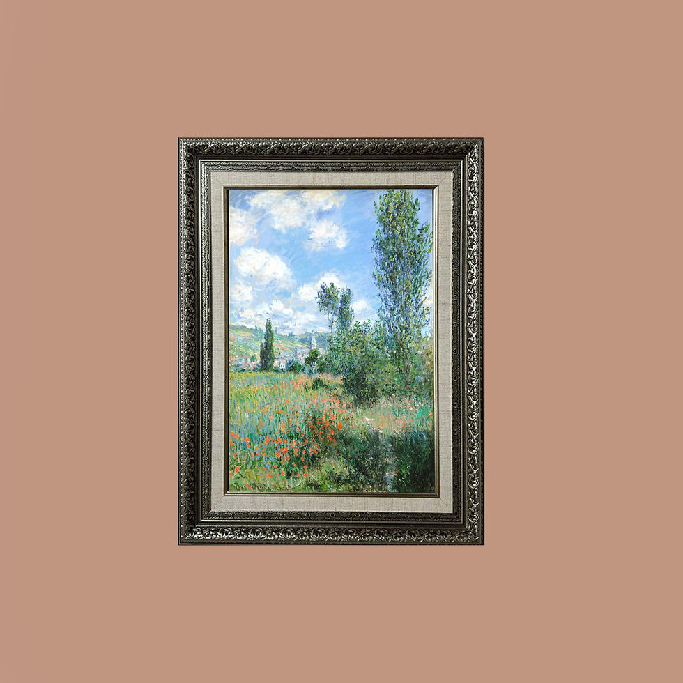 Küçük resim: Claude Monet'in Vétheuil (1880) Fransa Vetheuil doğa manzarası.