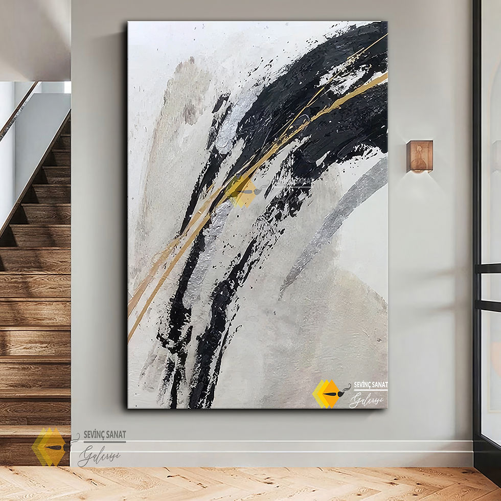 Son Fırça ( Sanatsal Yağlı Boya Dokulu Tablo )