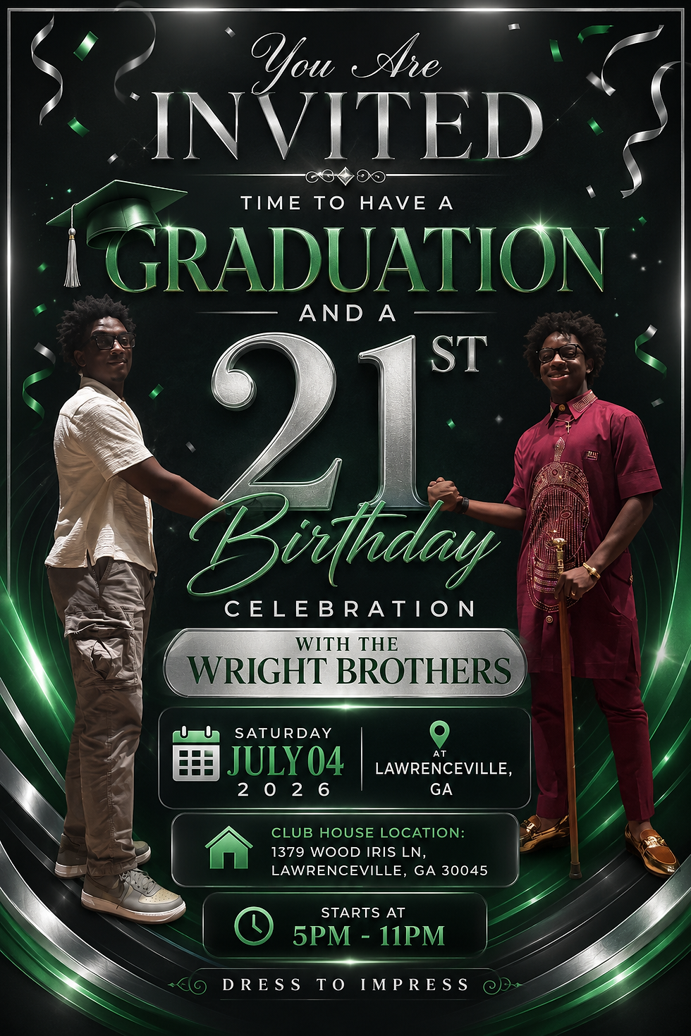 Wright Brothers Graduation/ 21st Birthday Party