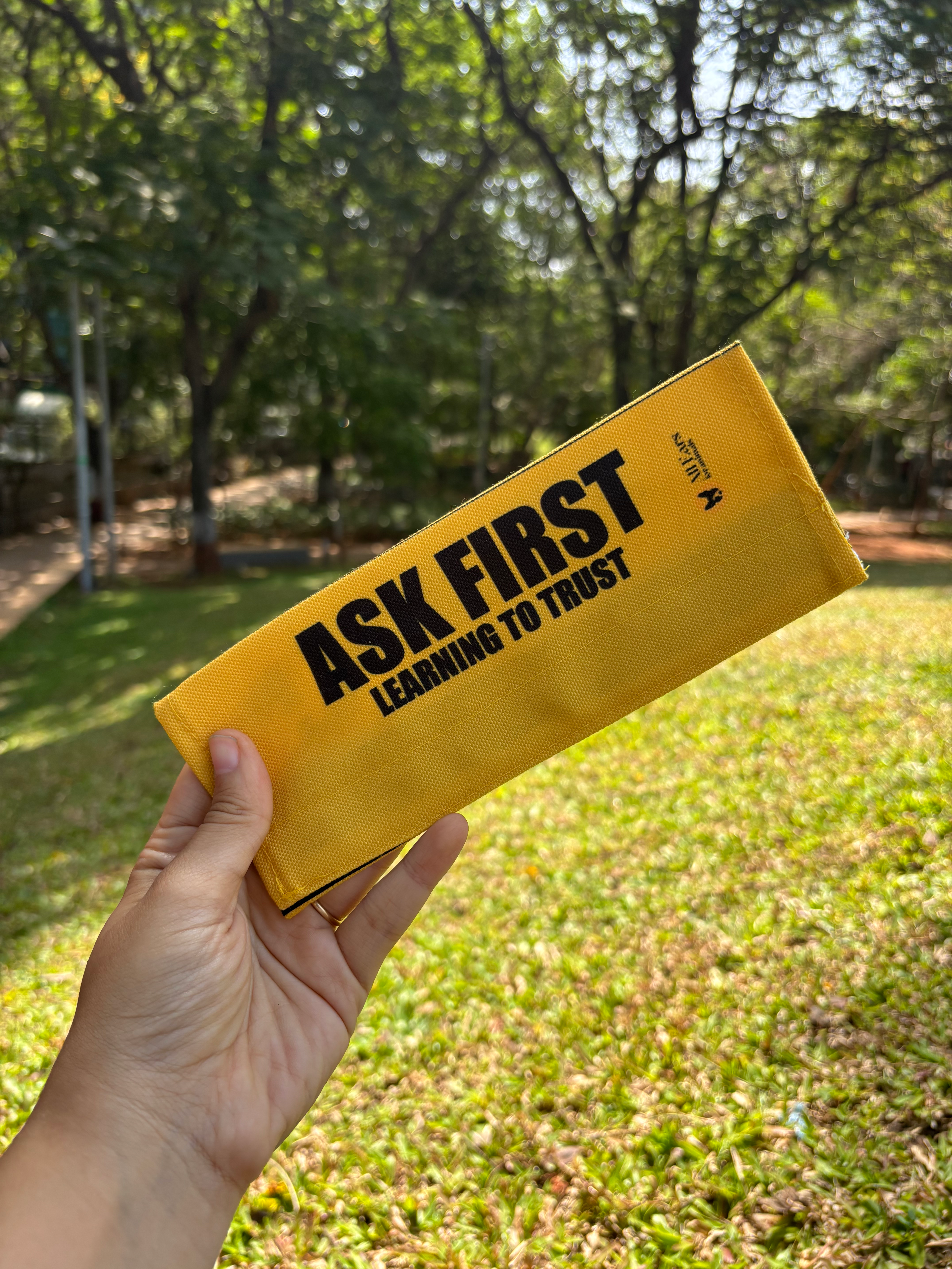 Leash Sleeve - ASK FIRST - YELLOW