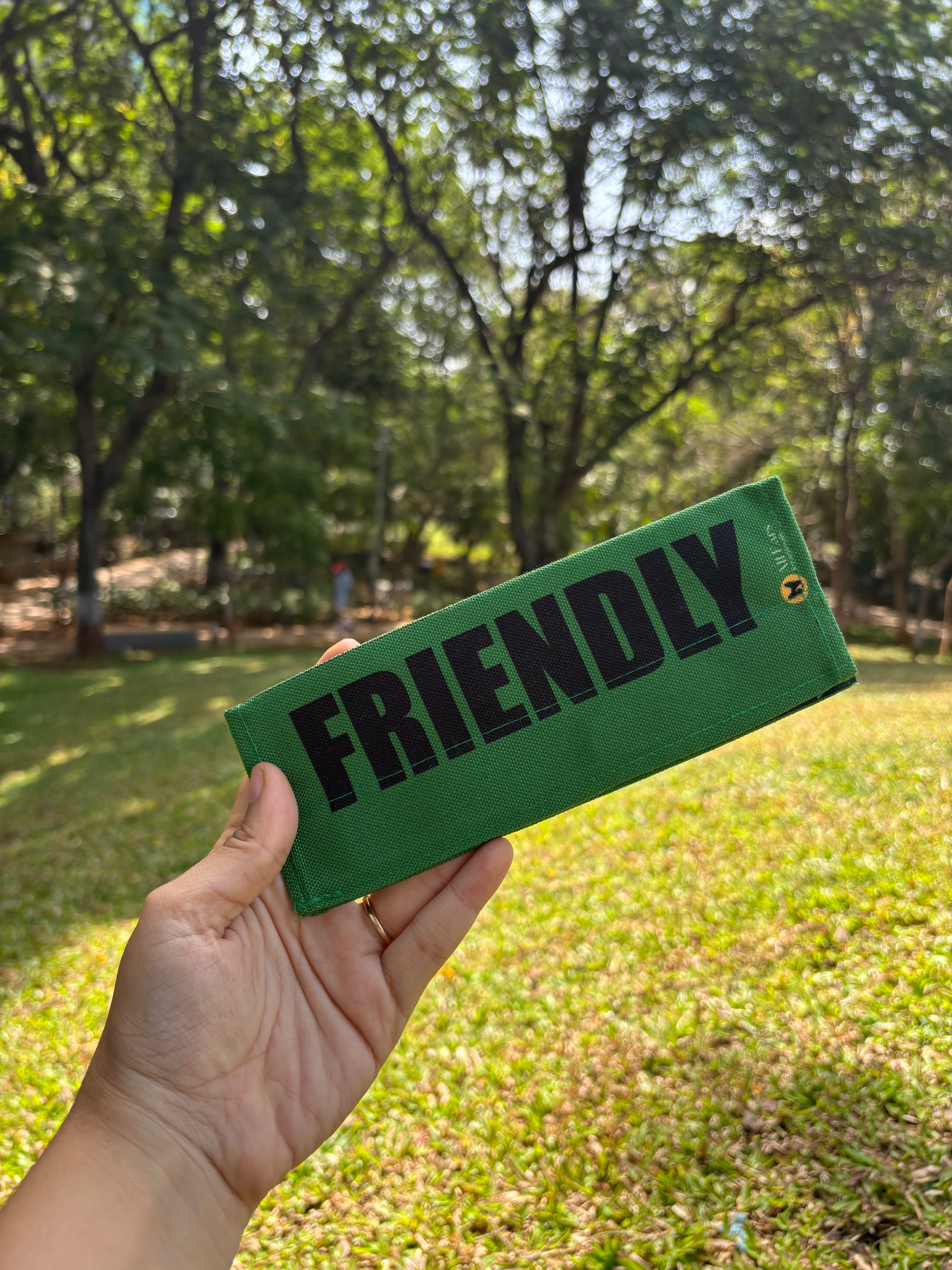 Leash Sleeve - FRIENDLY - GREEN