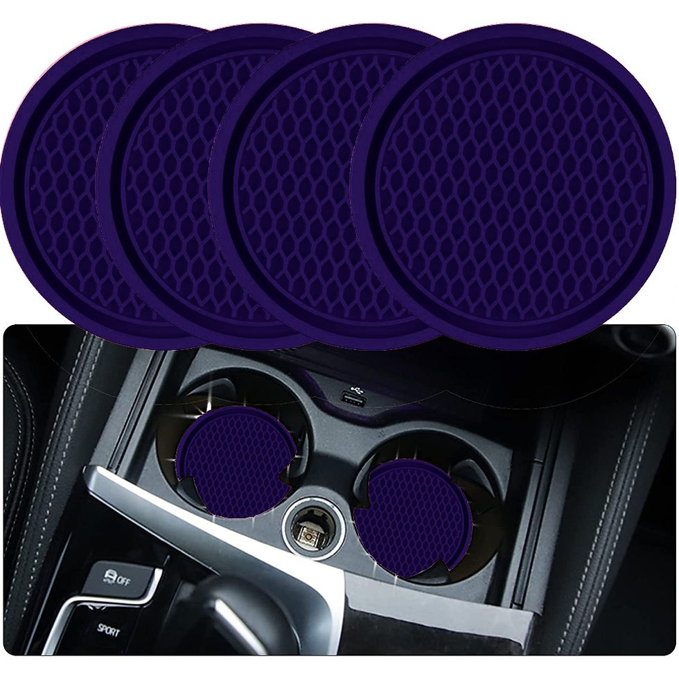 Thumbnail: ZukMi Car Cup Coaster, 4pcs Universal Non-Slip Cup Holders Embedded in Ornaments