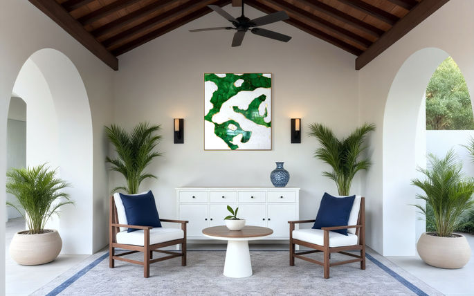 abstract green and white painting with structure paste, mineral compounds on resin, resin coat, xxl abstract painting, large scale artwork
