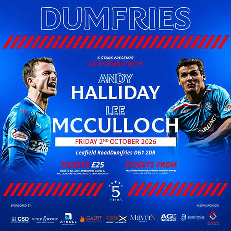 An Evening with Andy Halliday and Lee McCulloch - Dumfries