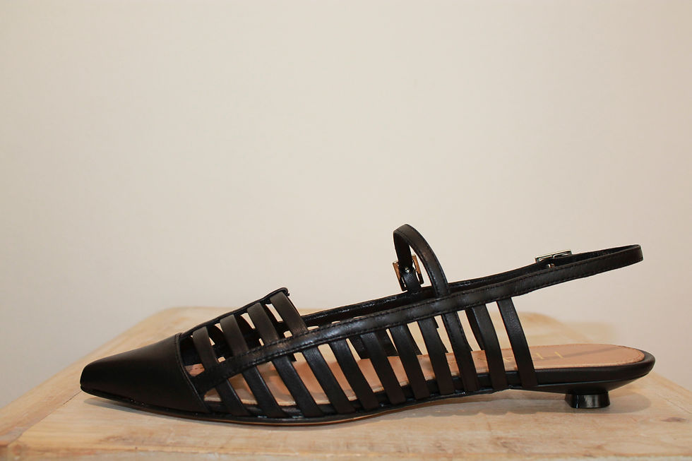 Miniatura: Slingback in nappa nera