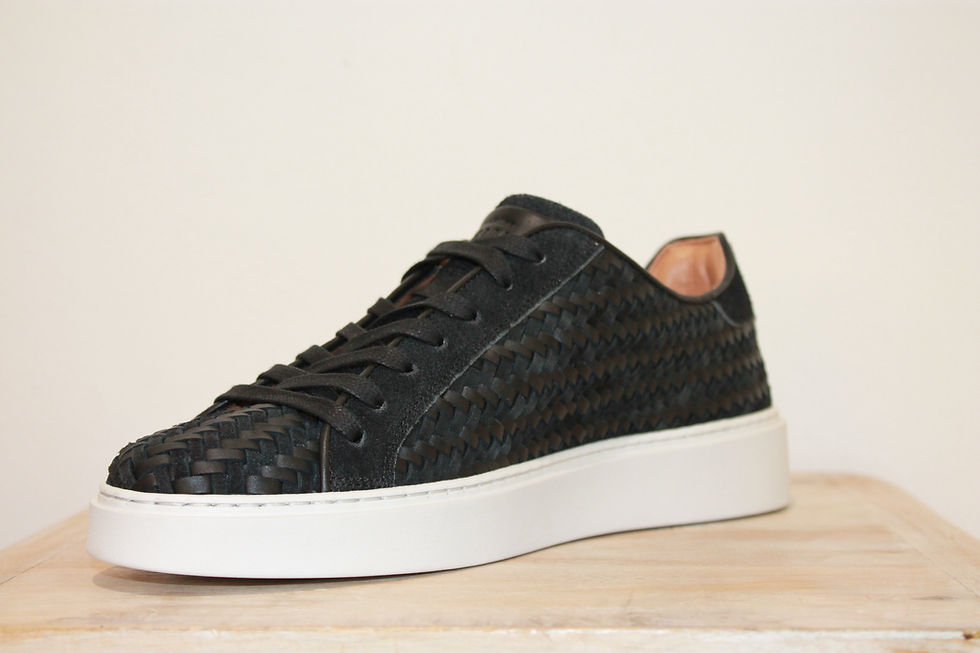 الصورة المصغرة: Sneakers pelle intrecciata Uomo