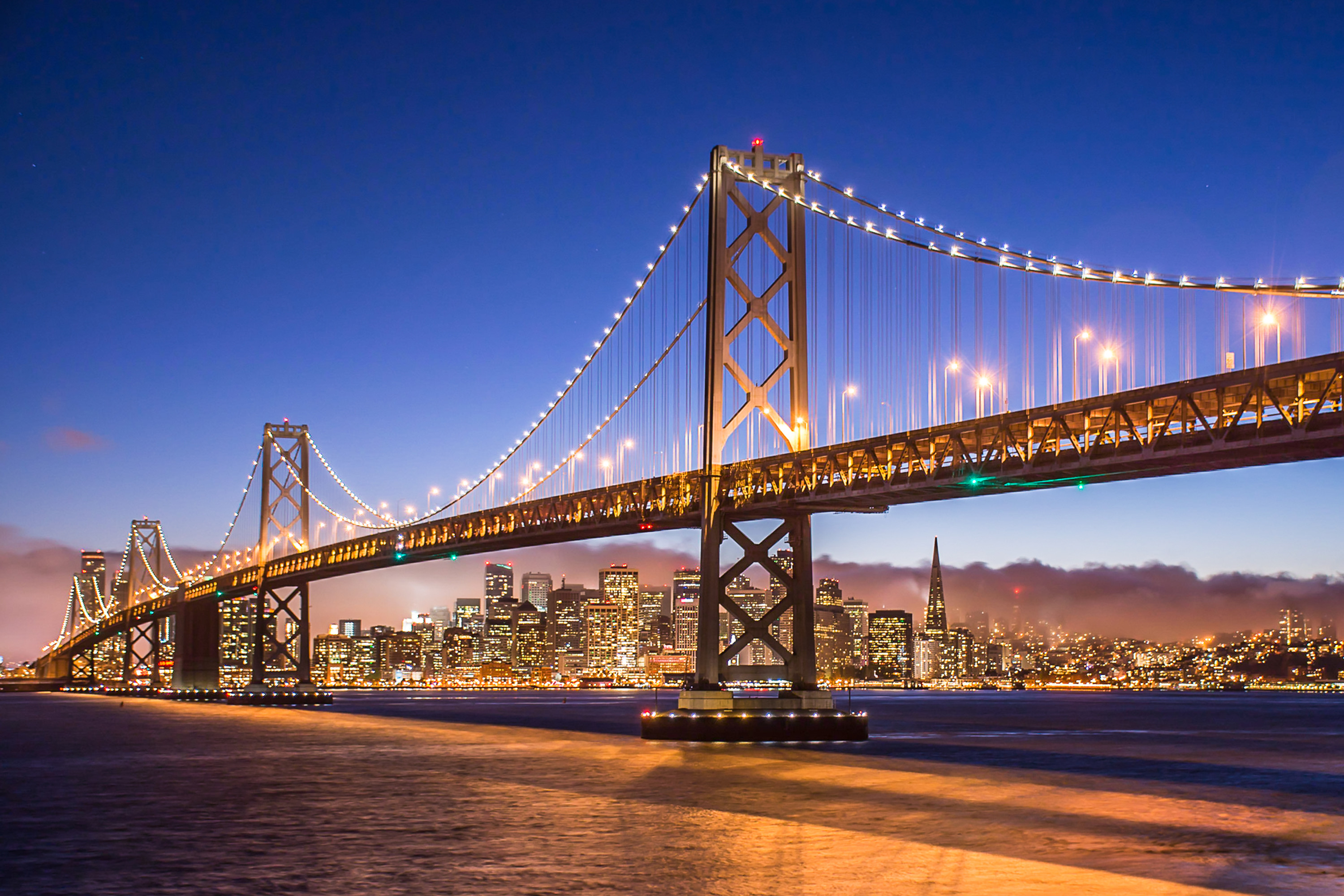 San Francisco Skyline from beneath the Bay Bridge