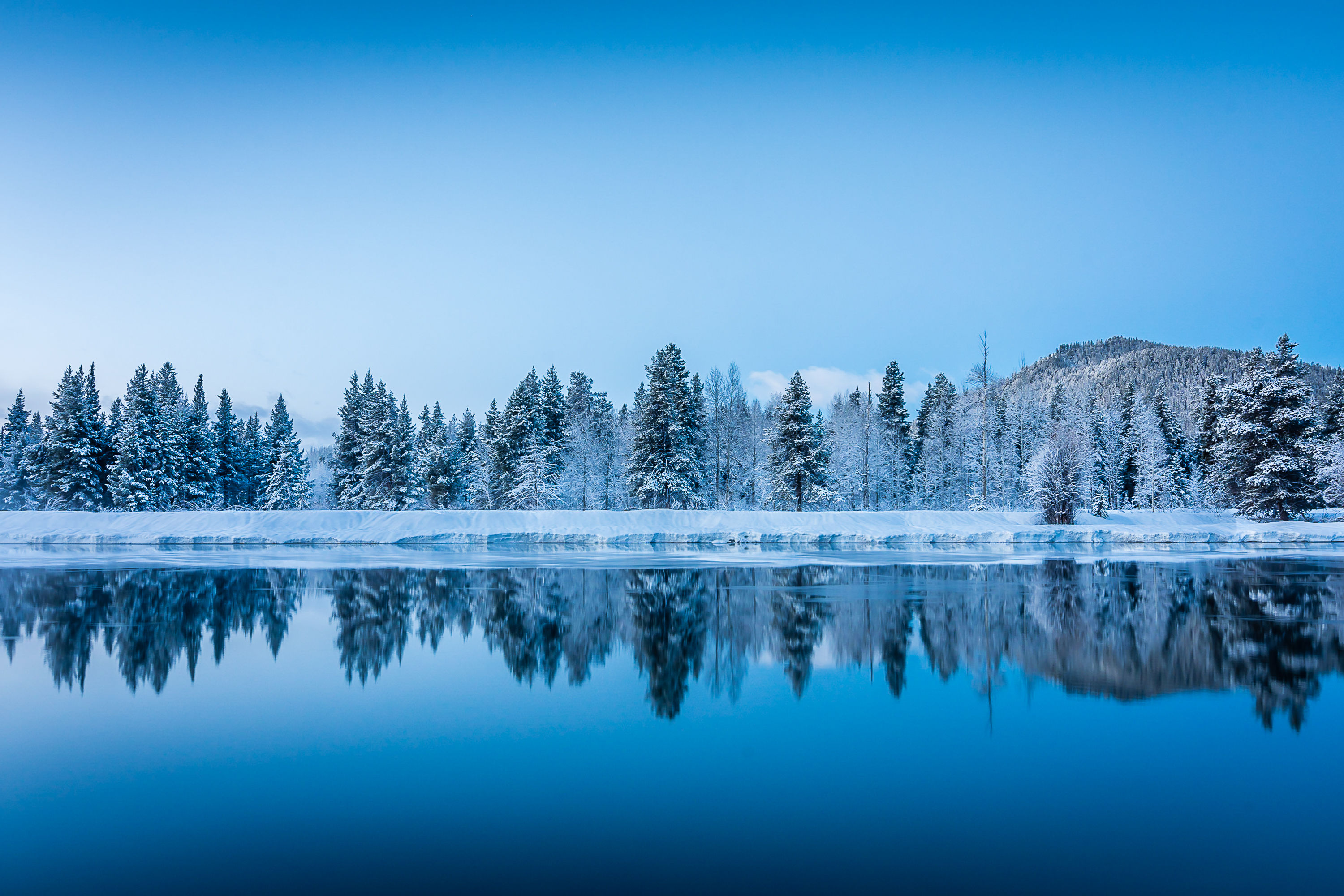 Winter Reflections on the Snake River