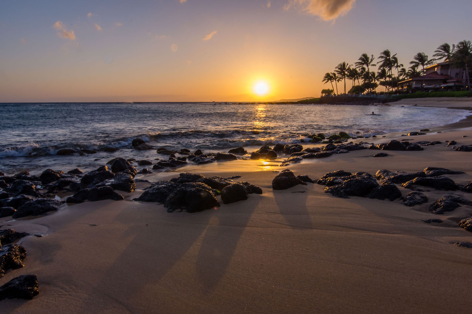Poipu Beach Sunset