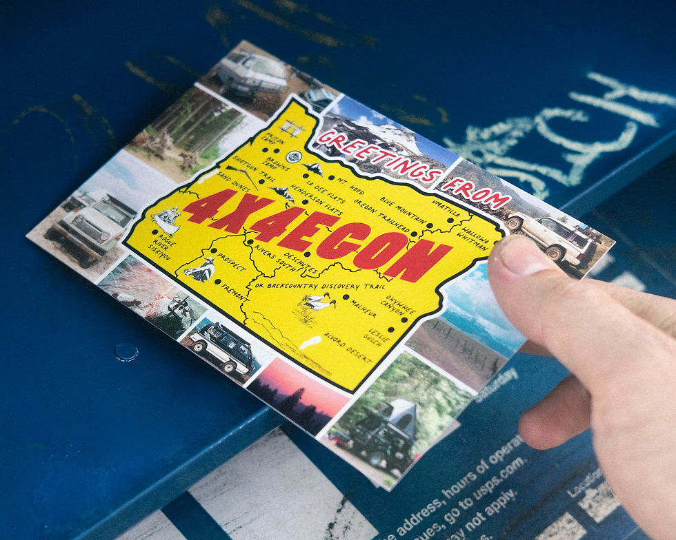 4x4egon Hand Written Postcard & Donation