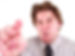 An angry man pointing towards the viewer