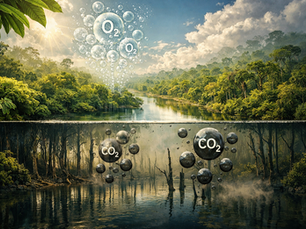 Net contribution of forests to oxygen is typically zero