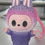 Miniature : Figurine porte-clés Labubu – Édition Lapin Violet & Rose 12 cms