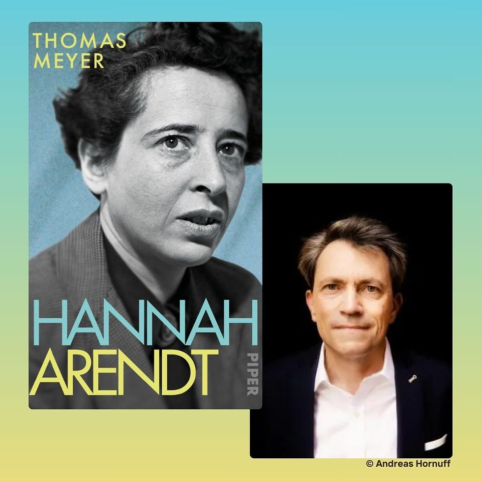 Lesung und Gespräch mit Thomas Meyer über Hannah Arendt