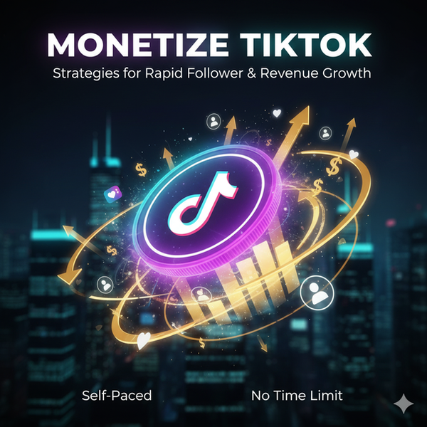 Monetize TikTok: Strategies for Rapid Follower & Revenue Growth
Self-Paced | No Time Limit