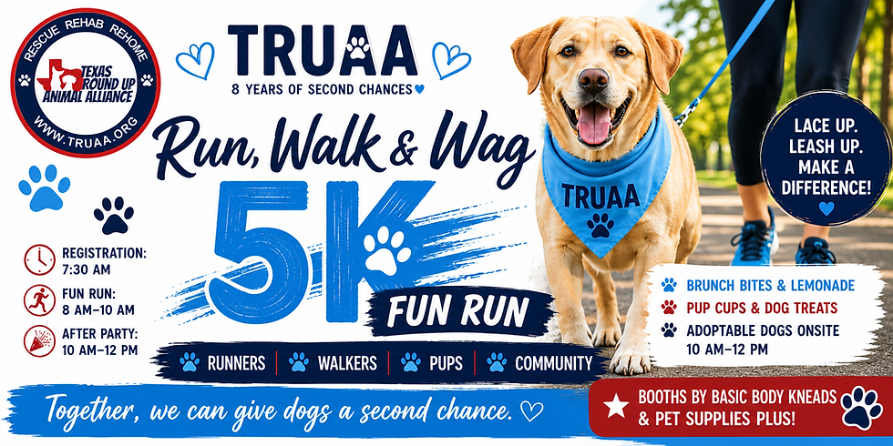 Join the TRUAA Run, Walk & Wag 5K! πΎπββοΈ