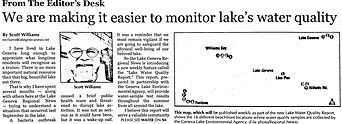 New reporting highlights Lake Geneva water quality 