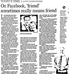 Friends on Facebook sometimes are truly friends