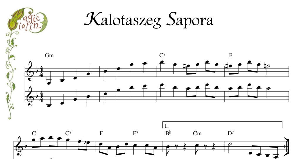Kalotaszeg Sapora Duo for Eb Instruments