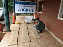POLICIALES. Gendarmería incautó más de 74 kilos de marihuana en Puerto Leoni y El Alcázar