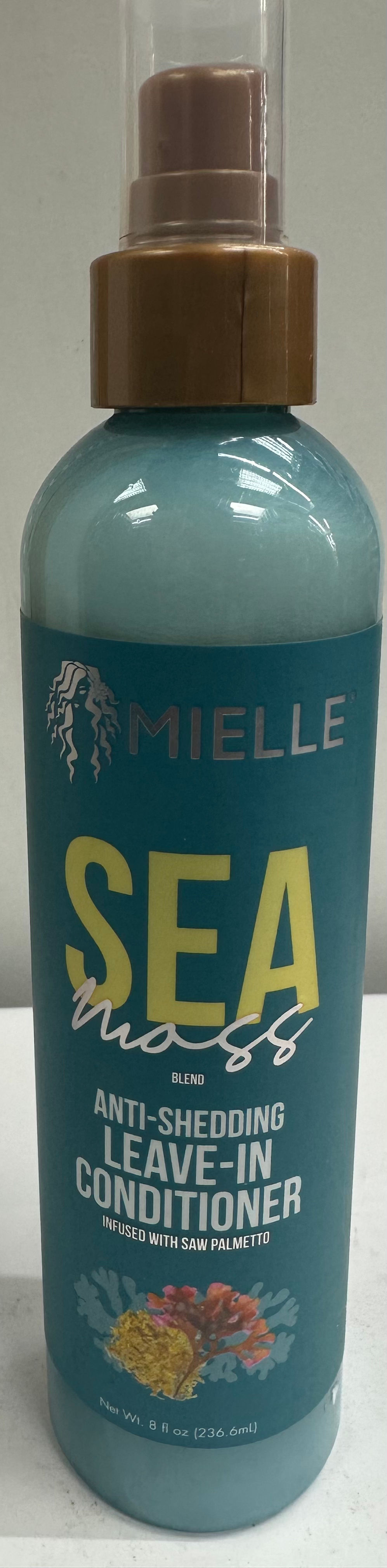 Sea moss blend anti shedding leave in conditioner infused w saw palmetto 8oz 