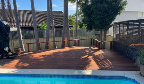 Merbau Deck Upgrade with Merbau side rail