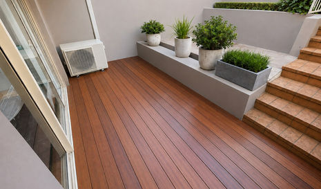 Merbau decking installation in Balmain terrace home