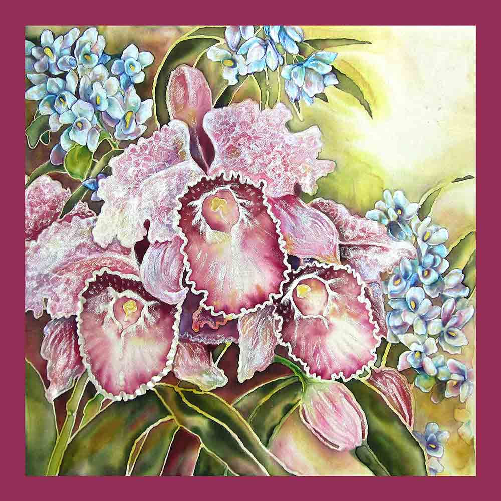 Printed Silk Scarf | 100 x 100 cm