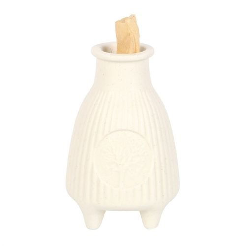 RIBBED CERAMIC PALO SANTO BURNER