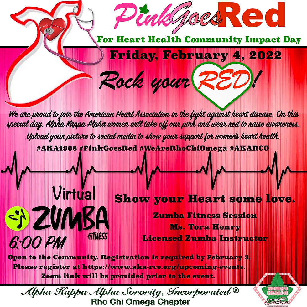 Pink Goes Red Virtual Zumba