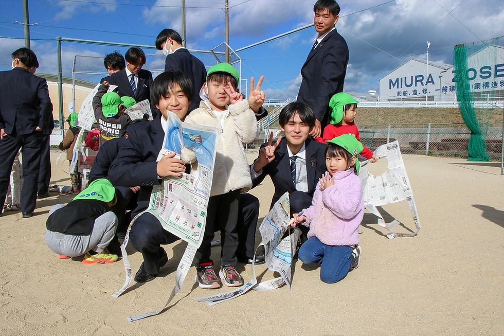 【NEWS】新聞凧あげ　NIE活動 出前授業！