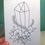 Thumbnail: Crystal with Bunch of Flowers Coloring Card