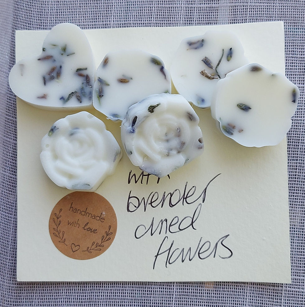 Scented and Flower Infused Wax Melts - Lavender & Chamomle