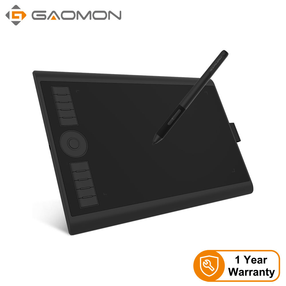 GAOMON M10K PRO 10 x 6.25 Inches Art Digital Graphic Tablet for Drawing