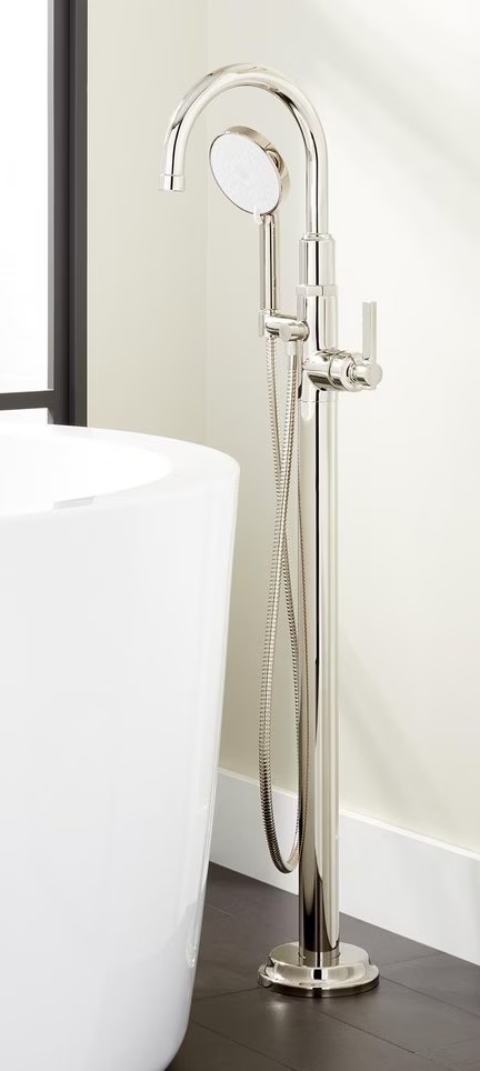Thumbnail: Signature Hardware Greyfield Single Handle Lever Floor Mount Filler