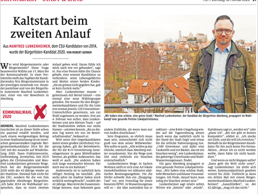 Man muss nur seine Ziele verfolgen...so tickt unser Bürgermeisterkandidat Manfred Lunkenheimer 