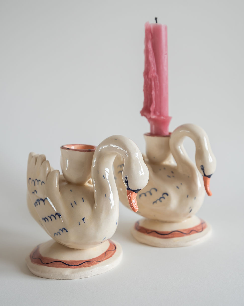 Thumbnail: Swan Candlestick Holder