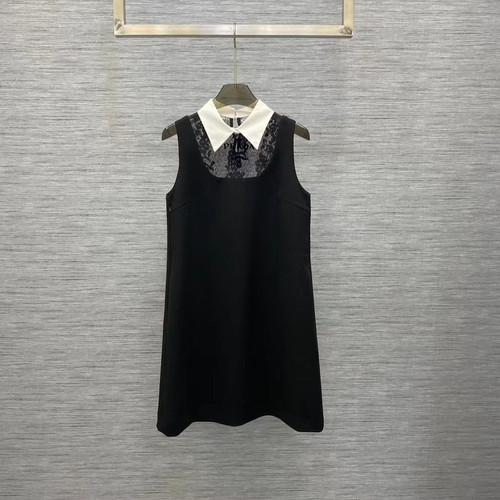 パーティードレス Bow-embellished Cady Dress Miu Miu Bow-embellished Cady Dress - Runway Catalog