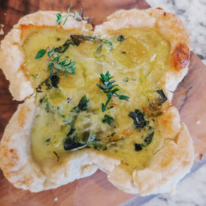 Lucky Spinach and Leek Quiche